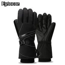 EYTOCOR мужские и женские Беговые перчатки для катания на лыжах, сноуборда теплые лыжные перчатки мужские и женские водонепроницаемые ветрозащитные лыжные перчатки варежки