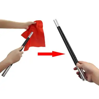 

Silk Towel Disappear Rod Reclusive Magic Wand Teen Stage Show Magic Tricks Tool