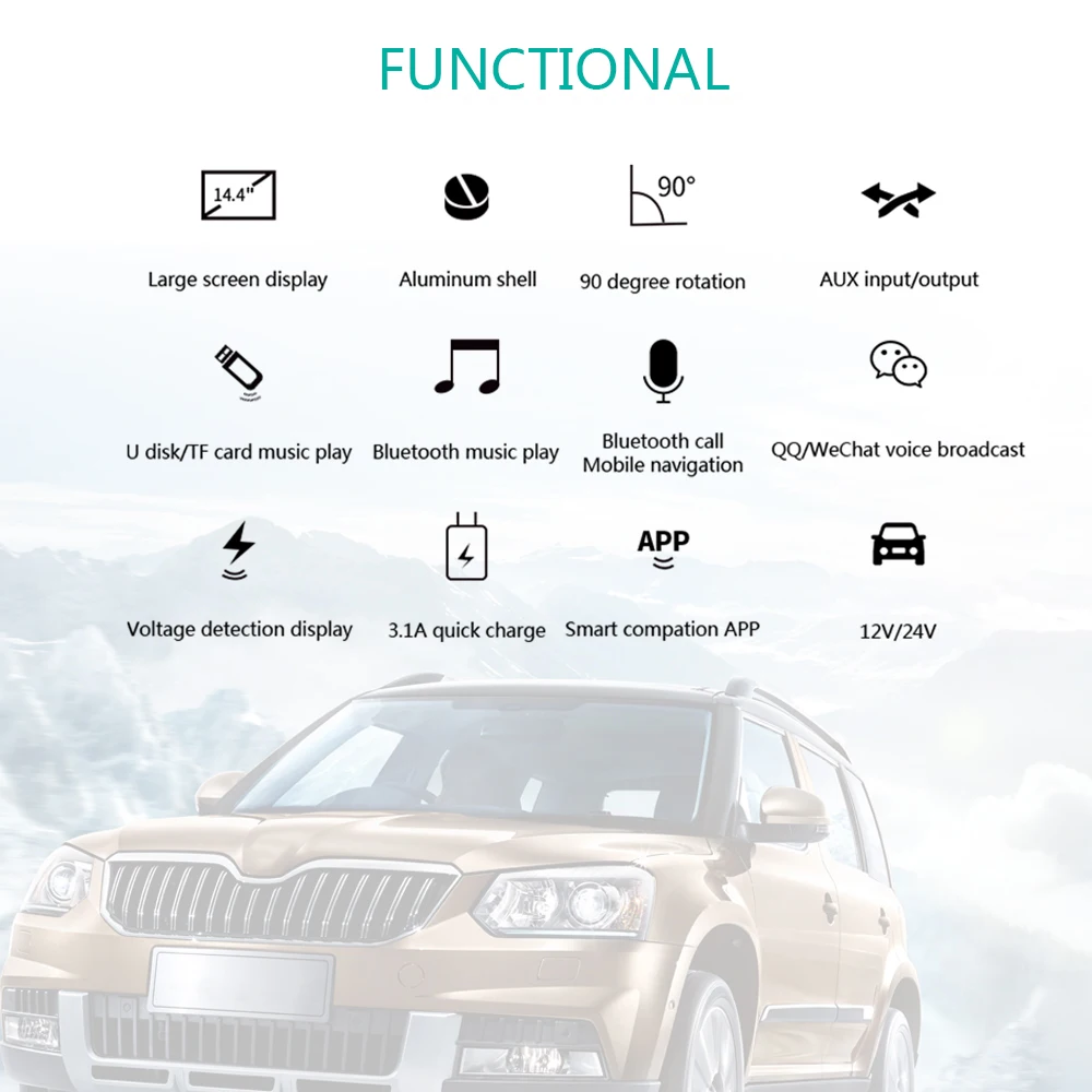 Bluetooth FM передатчик Автомобильный MP3 плеер 3.1A USB зарядное устройство Поддержка tf