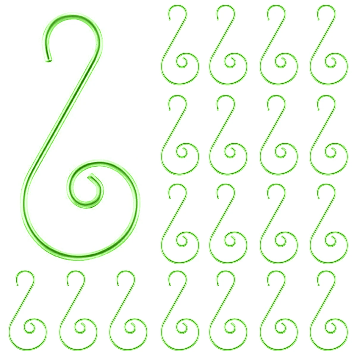 

120 pc Christmas Ornament Hooks S Shape Hanger Hooks Swirl Scroll Ornament Hook for Christmas Tree Decorations Hanger 4.5 cm