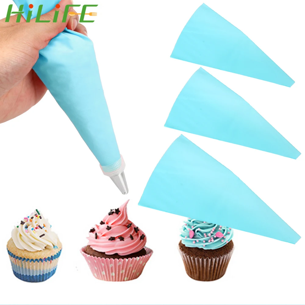HILIFE Cream Piping Bag DIY Cake Decorating Pastry Bag EVA Silicone