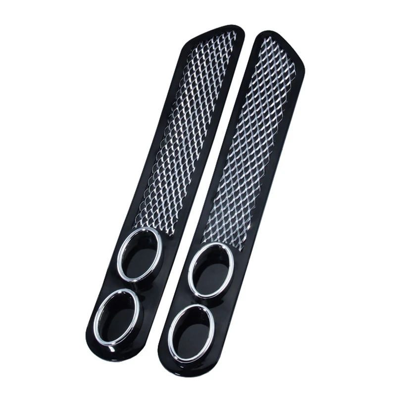

2Pcs New Universal Auto Car Air Intake Flow Hood Vent Fender Decoration Stickers False Vent Throat Shark Gill Ventilation Sticke