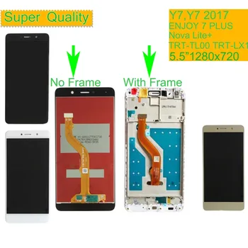 

10Pcs/lot For Huawei Y7 2017 TRT-LX1 Nova Lite+ LCD Display Touch Screen Assembly With Frame For ENJOY 7 PLUS TRT-AL00 LCD