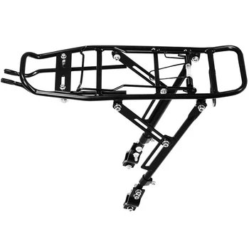 

Alloy Rear Bicycle Pannier Rack Carrier Bag Luggage Cycle Mountain Bike Black