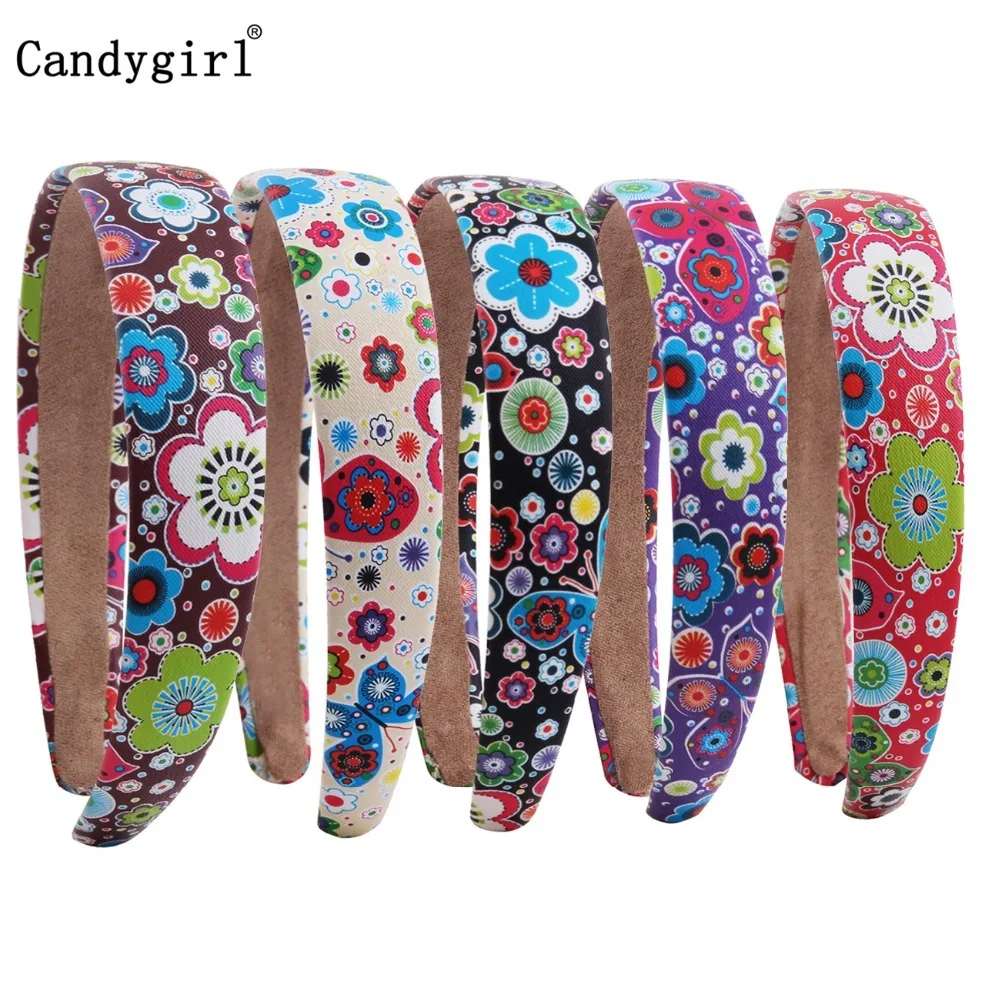 

5pcs Flower Headbands Kids Women Hairbands Solid Women's Ethnic Headpieces Halloween Easter Accessories Hair Band boho Headwear