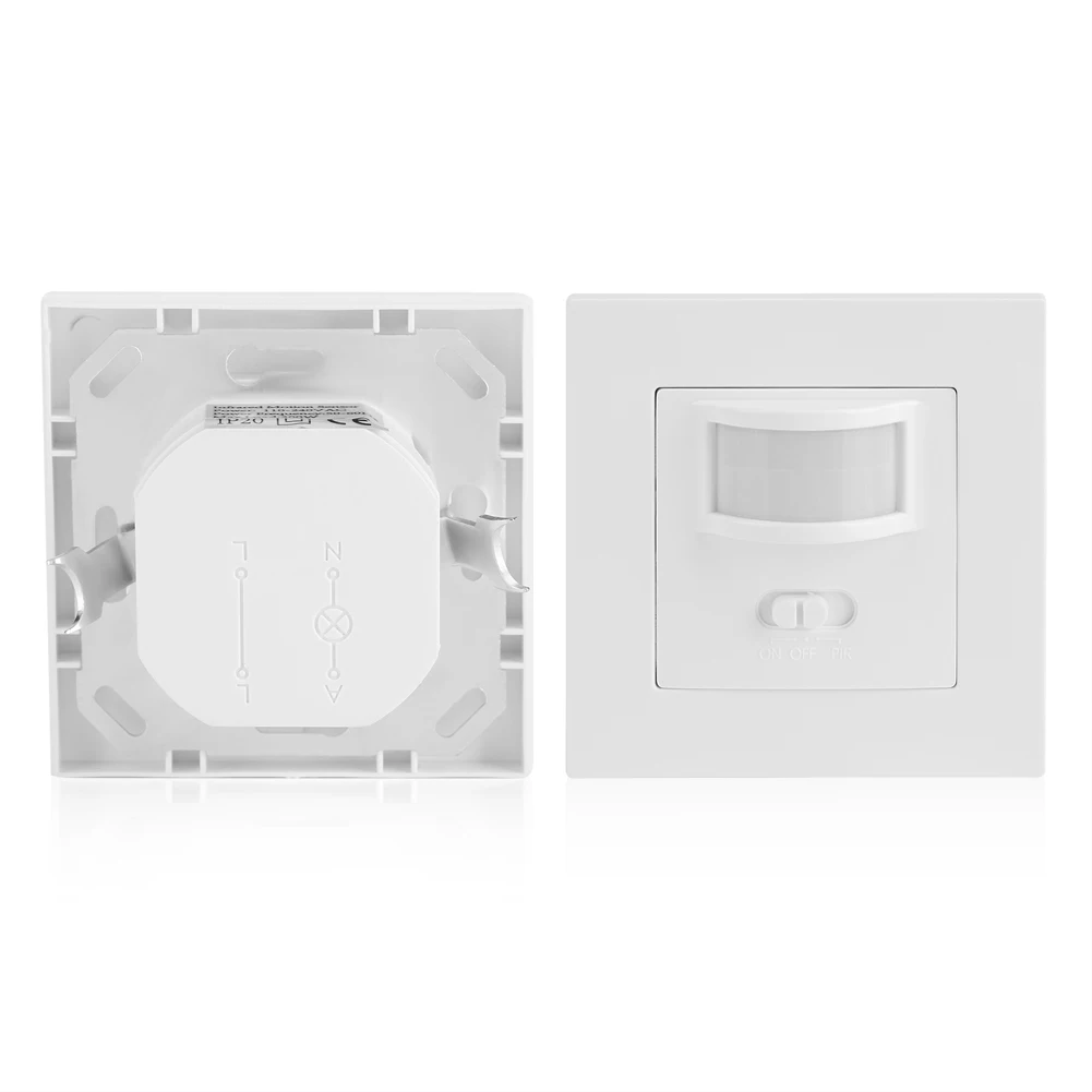  AC 110V-240V Infrared PIR Motion Sensor Recessed Wall Lamp Wall Module Light Bulb Switch Motion Sen - 33001671954