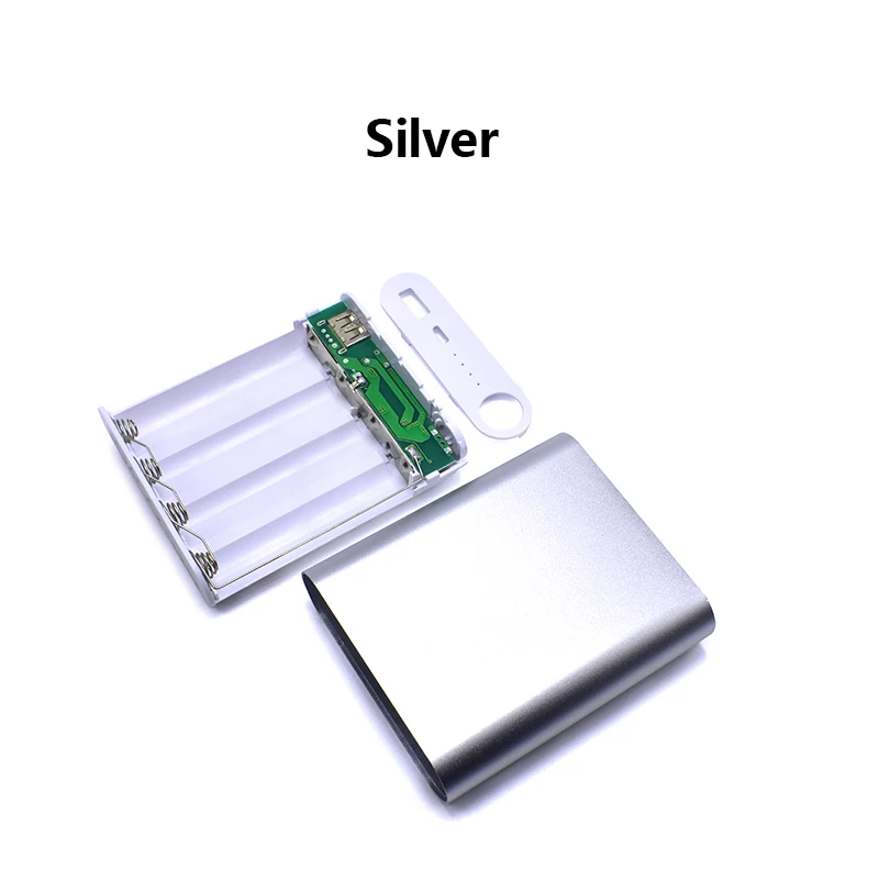 الملونة أشدها حرارة العالمي USB 4X18650 شاحن بطارية DIY قوة البنك مربع حقيبة أدوات الهاتف المحمول شواحن بطاريات غير مدرجة