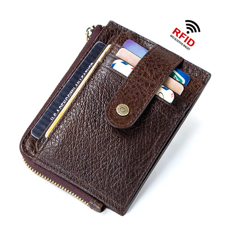 Роскошный бренд RFID кошельки мужские винтажные водительские права натуральная