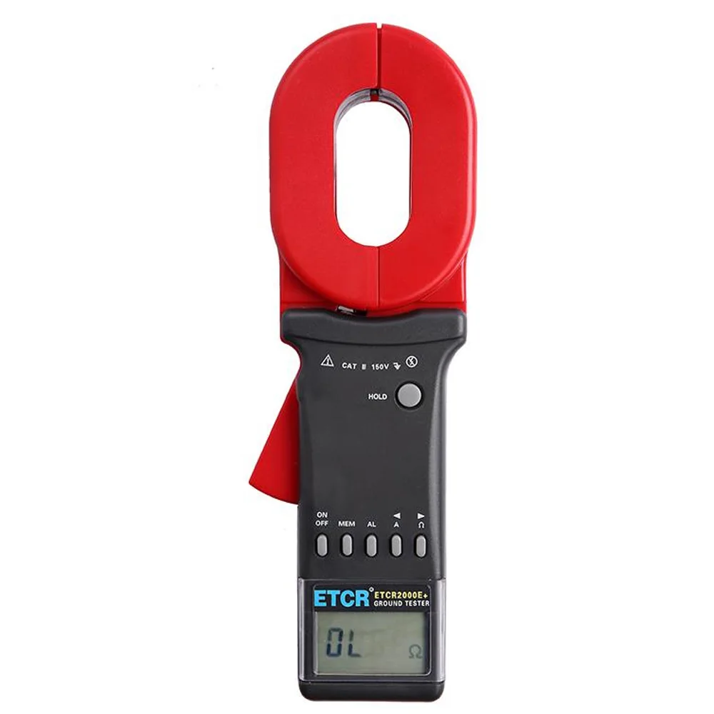 

ETCR2000E+ Earth Clamp-on Ground Resistance Tester With RS232 Interface 0-40.0A Current Meter Loop Resistance Meter 0.01-1200ohm