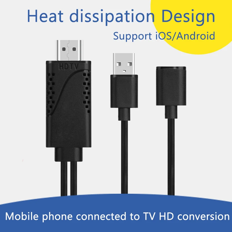 LEORY USB в HDMI адаптер конвертер кабель для AV HD 1080p TV IOS iPhone Android HDTV |