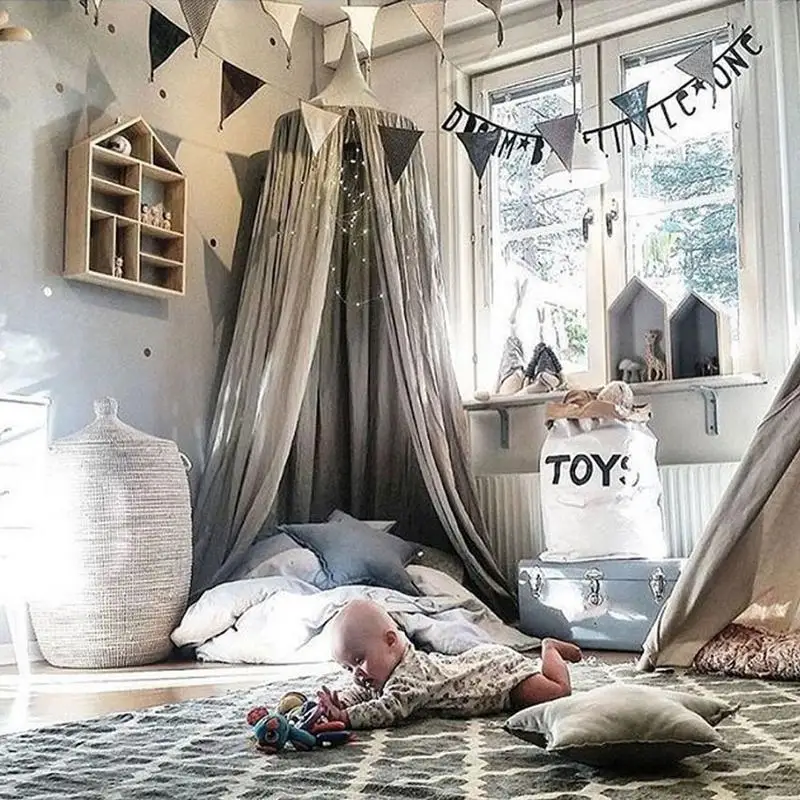 

Children's Play House Nordic INS Same Tent Baby Dome Hanging Mosquito Net Child's Room Decoration Tent Marine Ball Pool S3