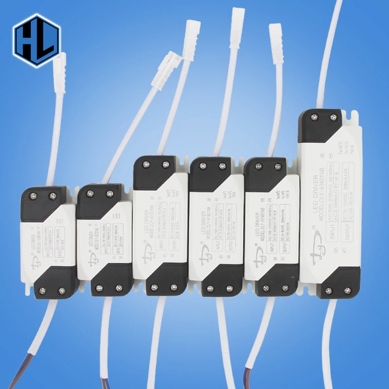 

1pcs 1-36W LED Lighting Transformers Power Supply AC100-240V High Quality Constant Current Driver Adapter 300mA for LED Lights