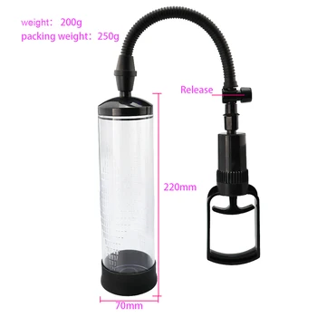 Manual Penis Enlargement Pump Vacuum Pump Penis Extender Trainer Man Sex Toys Penis Enlarger Adult Sexy Product Sex Shop 2