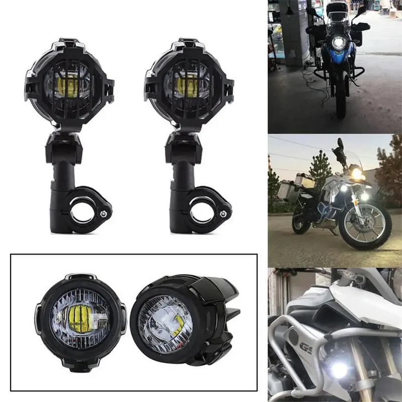 1 Set Universal Motorcycle LED Auxiliary Fog Light Assemblie Driving font b Lamp b font 40W