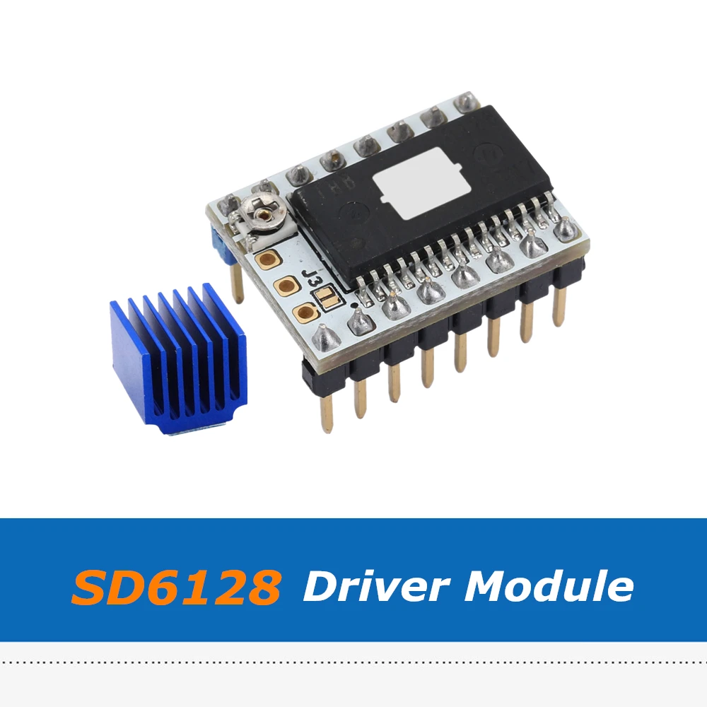 Модуль драйвера Stepstick SD6128 V1.1 аксессуары для 3D принтера драйвер Microstep с пиком 128 А 2