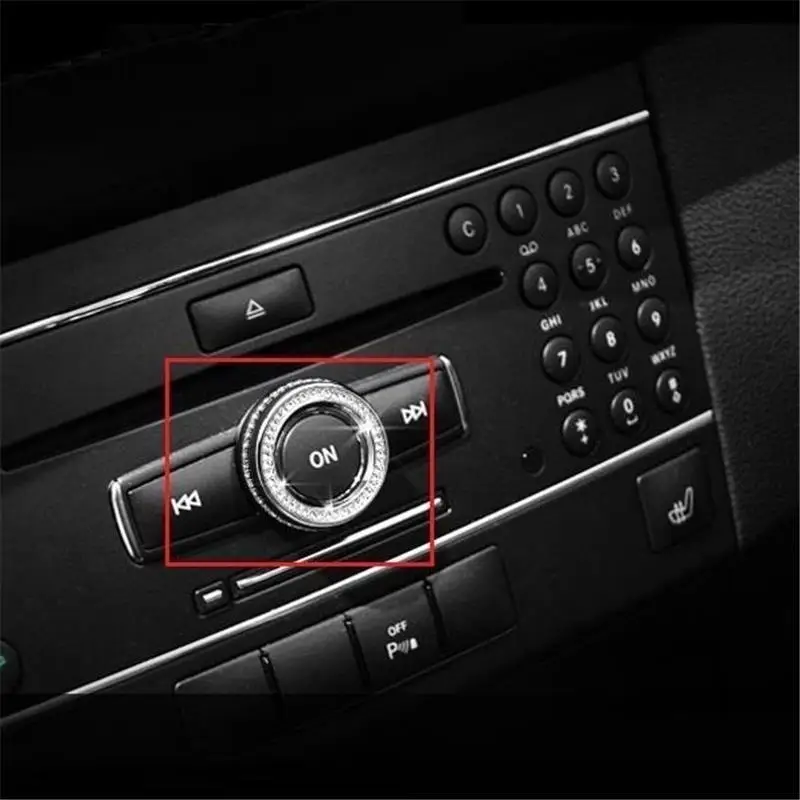 

Modified Chromium Control System Interior Fashion Parts Trim Car Styling Protecter Decoration 10 13 FOR Mercedes Benz E class