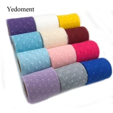 Rouleau de Tulle Organza 10Yards/3 pouces 7.5cm, tissu Tutu à pois, fournitures de fête prénatale, bricolage de nœuds de cheveux, matériaux faits à la main