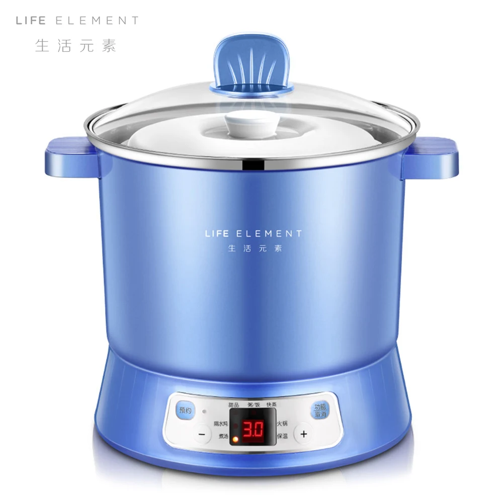 

LIFE ELEMENT H3 White Porcelain Large Capacity Electric Stew