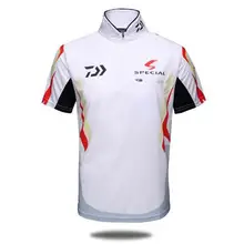 Для мужчин брендовая Рыбалка Костюмы УФ-защита от влаги впитывающие, дышащие короткий рукав Рыбалка рубашка Camisas Pesca