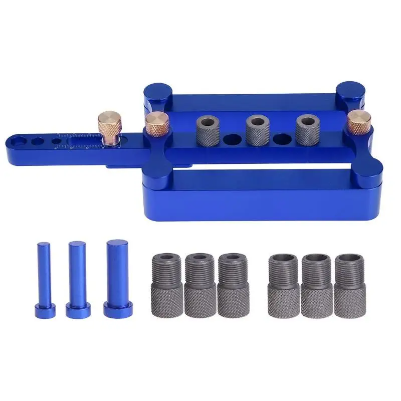 

Woodworking Punching Locator Precise Self Centering Drill Dowel Jig Carpenter Drilling Set Tenon Hand Tools Hole Puncher Set