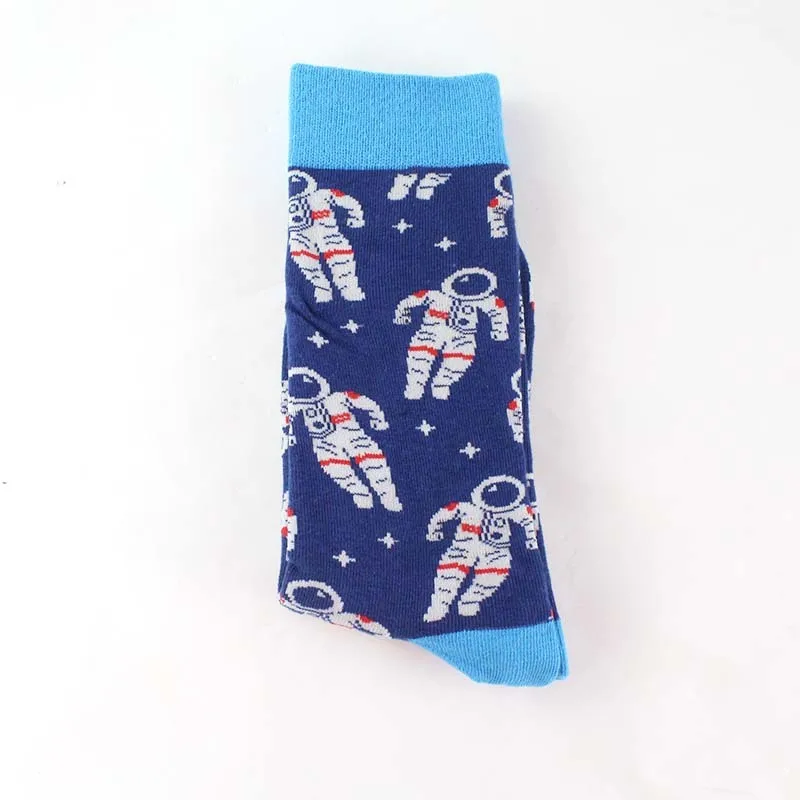 Мужские повседневные носки из чесаного хлопка harajuku Хип-хоп сорняки британский стиль забавные красочные забавные зимние счастливые носки Рождественский подарок