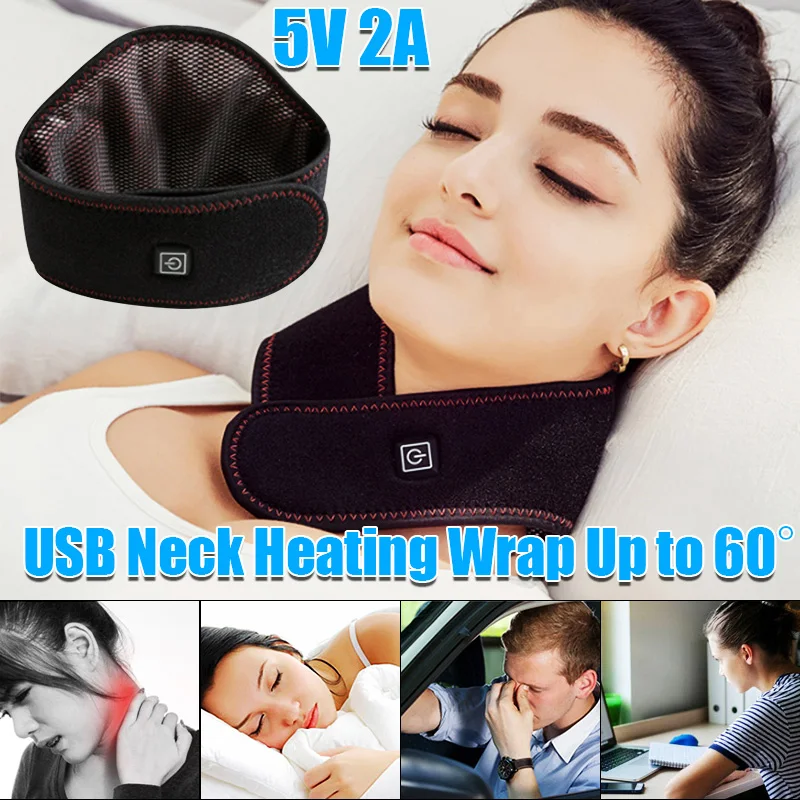 Electric Hot Therapy Neck Massager Heating Neck Massage Pain Relieve