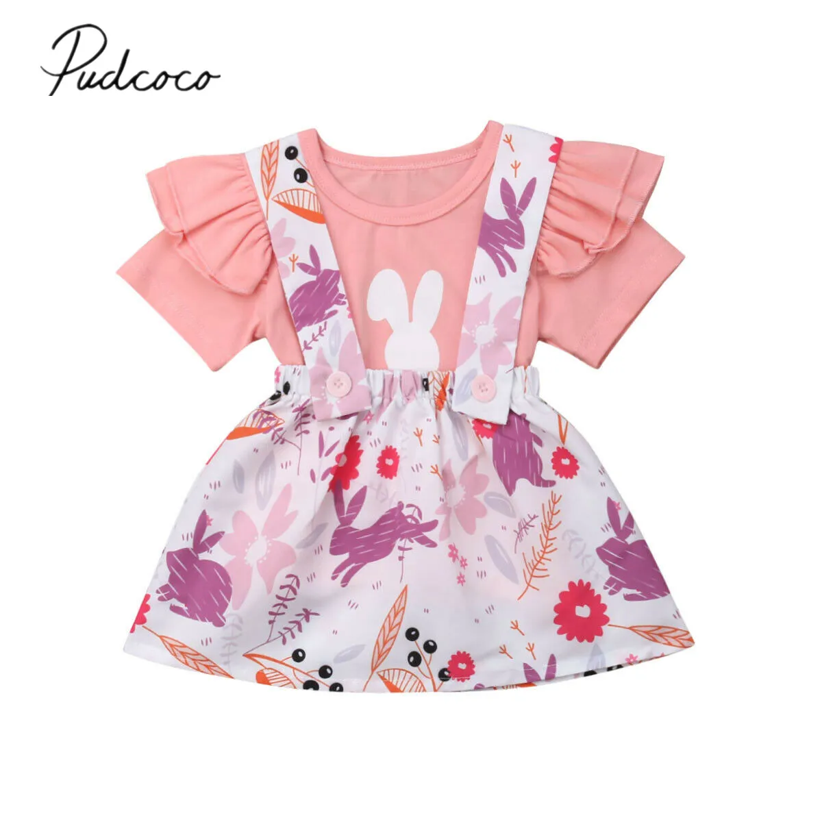 2019 Children Easter Clothing Newborn Toddler Kid Baby Girl Bunny Top