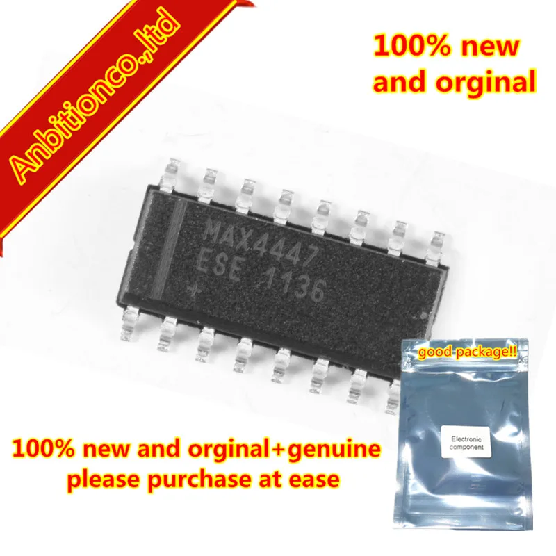 2pcs 100% new original MAX4447ESE 6500V/us Wideband High-Output-Current Single- Ended-to-Differential Line Drivers in stock | Мобильные