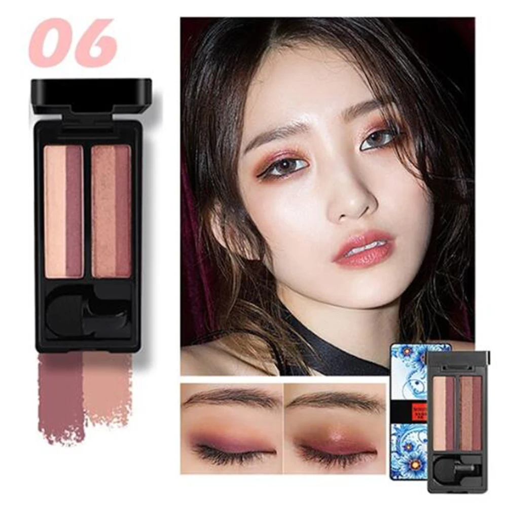 

Eyeshadow Palette Women Lazy 3 Seconds Shine Makeup Gradation Eye Shadow Long Lasting Waterproof Eyeshadow Cosmetic Brush