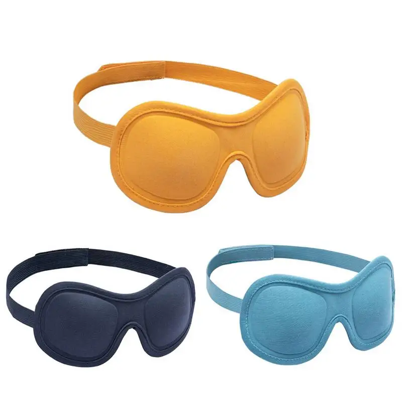 

3PCS 3D Sleeping Eyeshade Mask Blackout Breathable Contoured Comfortable Eye Patch For Home Traveling Napping