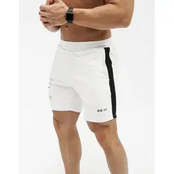 Для мужчин тренажерные залы Фитнес хлопковые шорты Лето Повседневное Марка Прохладный Короткие мужские брюки джоггеры человек