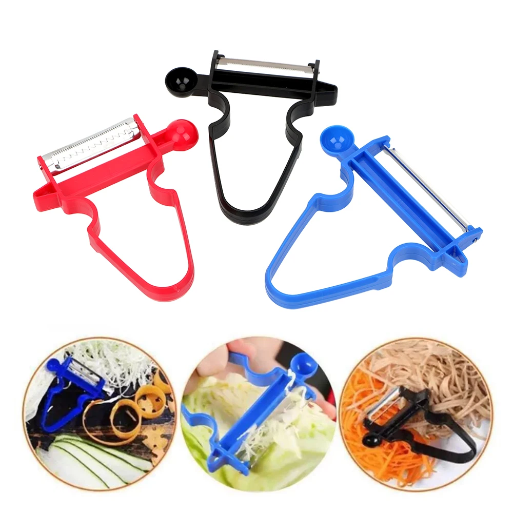 

3pcs/set Peeler Set ABS Fruit Vegatable Shredder Kitchen Accessories Slicer Peeler Julienne Cutter Multifunction