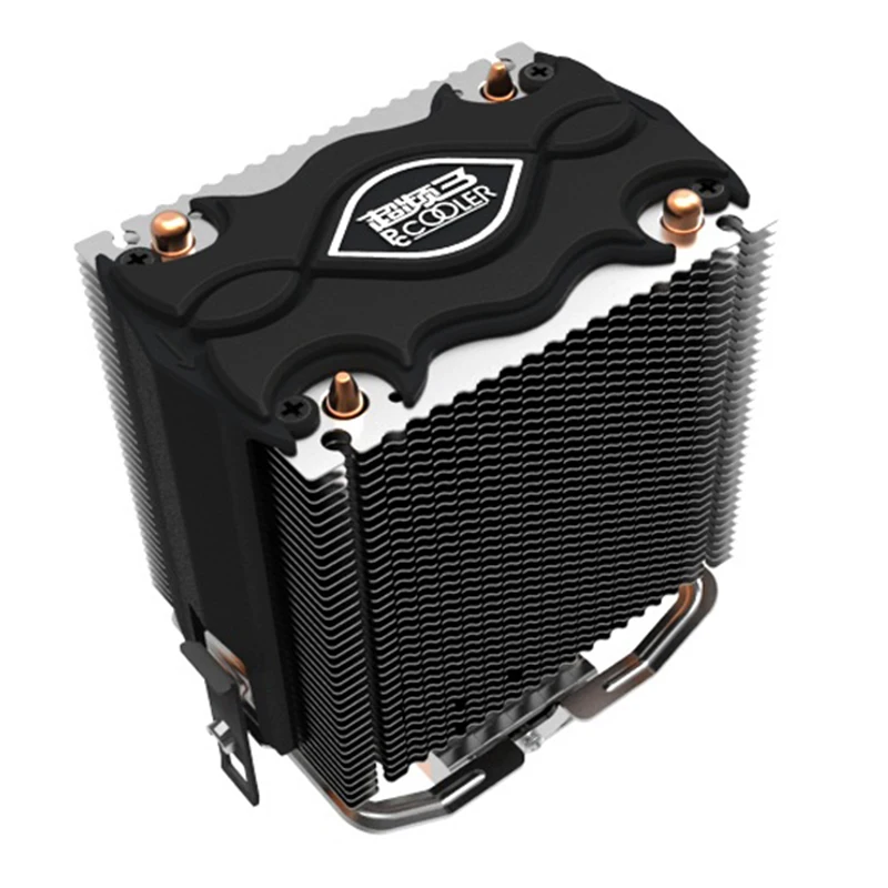 PCCOOLER cpu cooler 2 heatpipes 80mm LED blu ray fan for intel LGA775