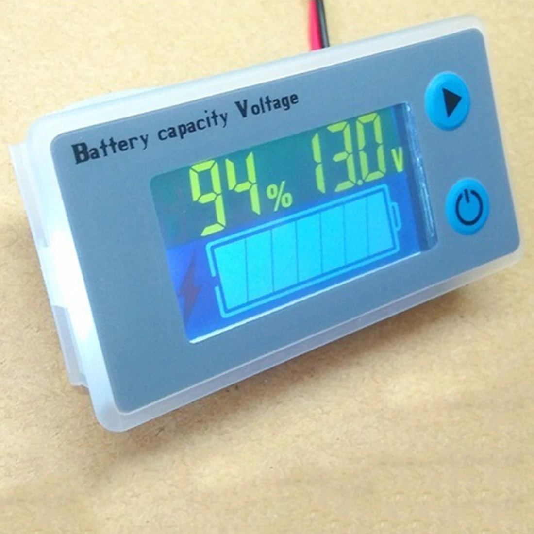 10 100V Universal Battery Capacity Voltmeter Tester LCD Car Lead acid