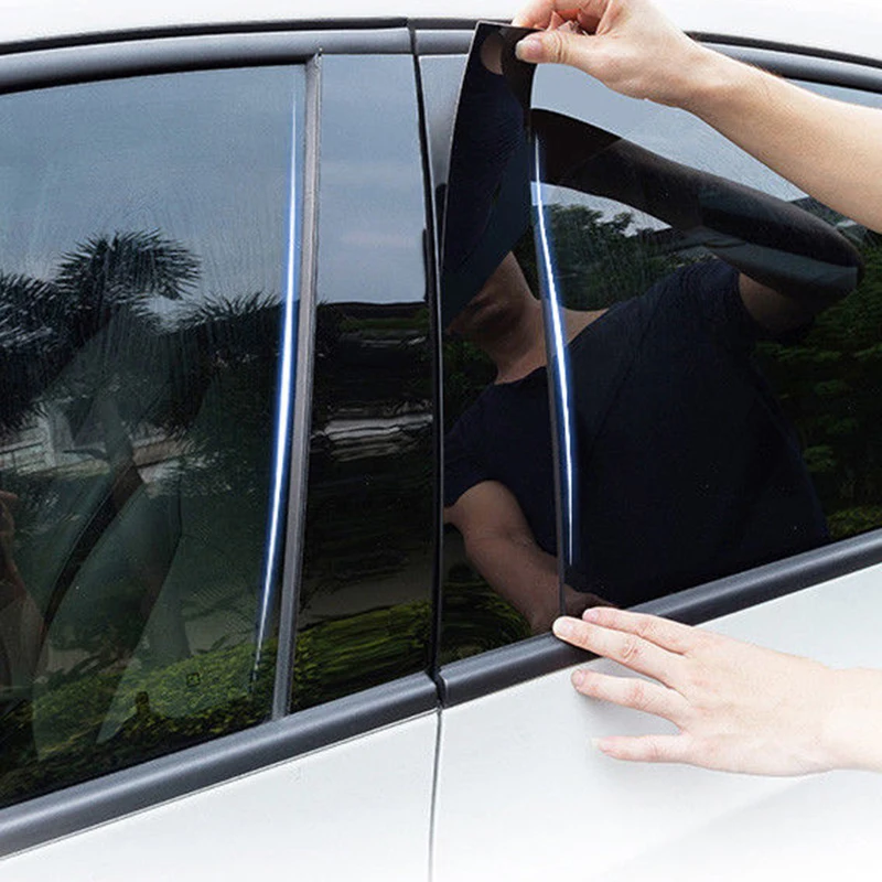 6pcs Car Window Pillar Trim Decoration 