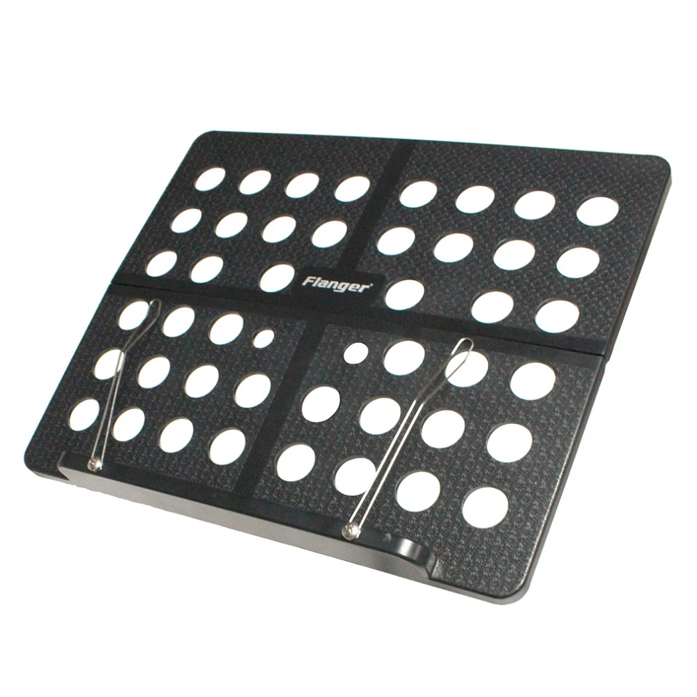 فلنجر للطي الموسيقى حامل حامل ثلاثي القوائم ورقة سبائك الألومنيوم + ABS + يحمل حقيبة آلات موسيقية