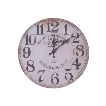 

1PC Retro Round Modern Antique Vintage European Style Wooden Wall Clock Office Home Decor Wall Decoration Unique Gift