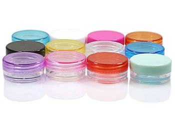 

1000pcs 2g jar mini sample refillable cosmetic cream jar empty powder jar 2g lip blam jar new