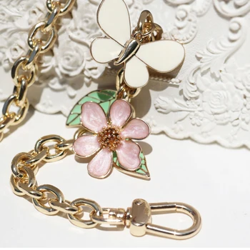 

40cm-150cm Fashion Replacement Gold Metal Chain Shoulder Straps For Small Bags, Handbags 7mm Bag Handles Straps Diy Accessories