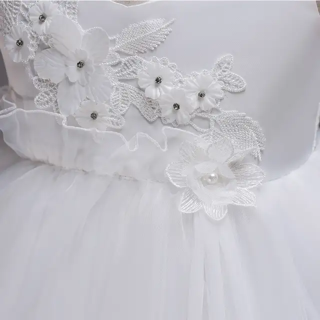 2019 European And American Girls Flower Dress Flannel Princess