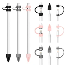 Besegad мягкий силиконовый анти-потеря крышка Держатель зарядный кабель адаптер троса перо крышка аксессуары для Apple карандаш Ipencil