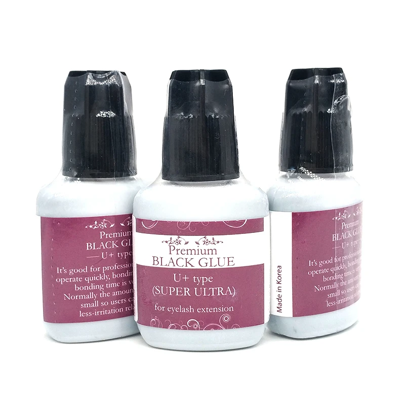 

Original Super Ultra U+ type Fast drying Korea Black Eyelash Glue for eyelash extension Adhesive strength up to 5-7 weeks
