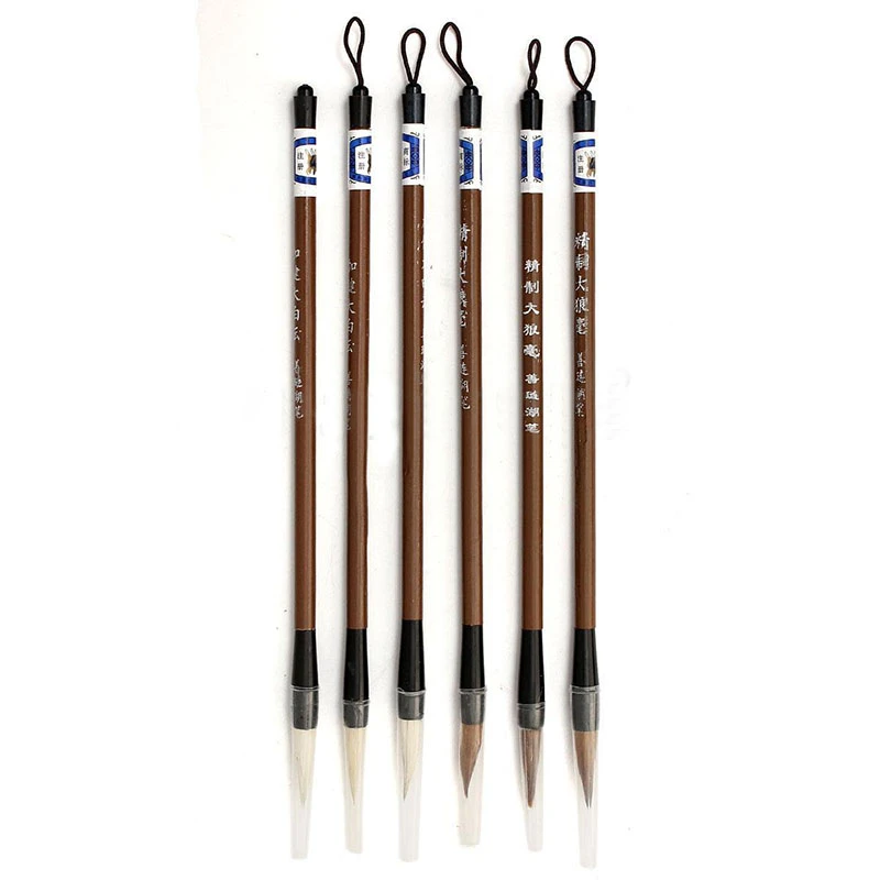 3 Chinese Japanese Water Ink Painting Writing Calligraphy Brush Pen Set Art Tool