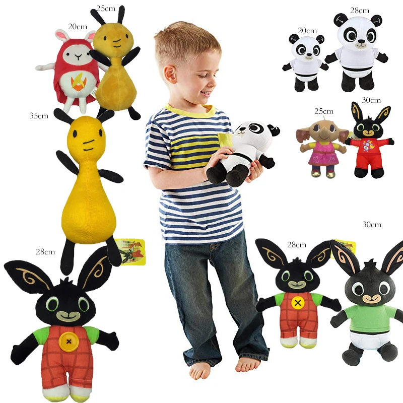 Genuino Bing juguete de peluche de felpa conejito sula flop Hoppity Voosh pando bing coco muñeca de La felpa de peluche juguetes niños regalos de navidad cumpleaños