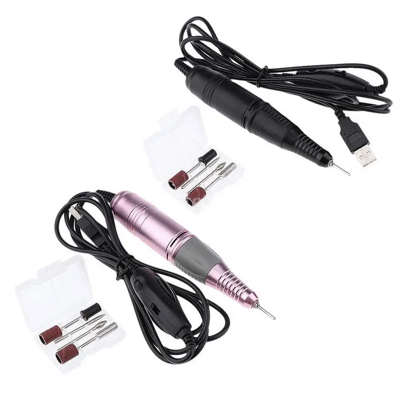 

20000RPM Usb Electric Nail Drill File Machine Pen Manicure Pedicure Tool Kit 2 Color