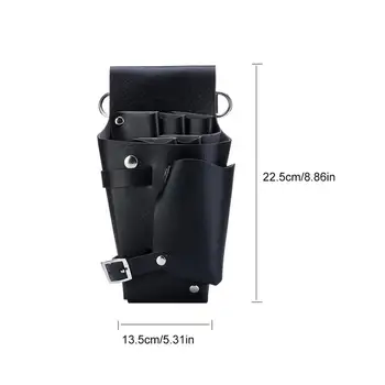 

Hot Salon Leather Professional Hairdresser Hair Tools Waist Bag Hair Salon Special Multi-function Hairstyle Beauty Makeup Kit