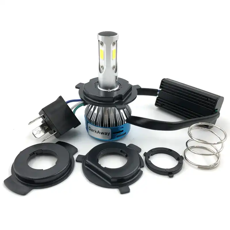Darkaway Ac オートバイ Led ヘッドライト 4000lm ハイロー Led H4 Hs1 H6 Ph7 Ph8 Bad Led 電球 バイクフロントライト 360 ビーム Ip67 40 ワット白 Beam 40w Beam Ledbeam Light Aliexpress