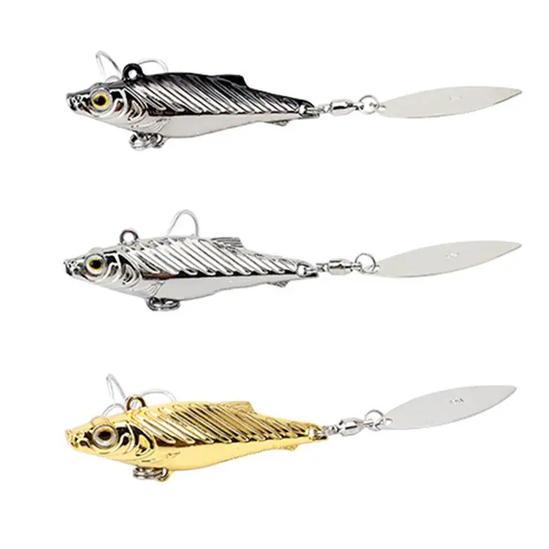 Rotating Sequins Metal Fishing Bait Full Swimming Layer Road Bait Outdoor Fishing Bionic Bait Small