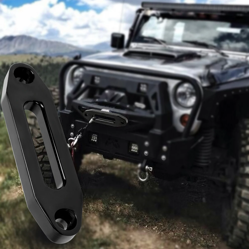 4000lbs الاصطناعية حبل رفع SUV ATV UTV الألومنيوم Hawse Fairlead 4000lbs الاصطناعية حبل رفع SUV ATV UTV الألومنيوم Hawse Fairlead