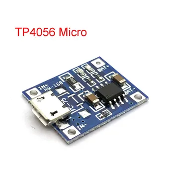 

1A Micro USB 18650 Lithium Battery Charging Board Charger Module+Protection Dual Functions TP4056
